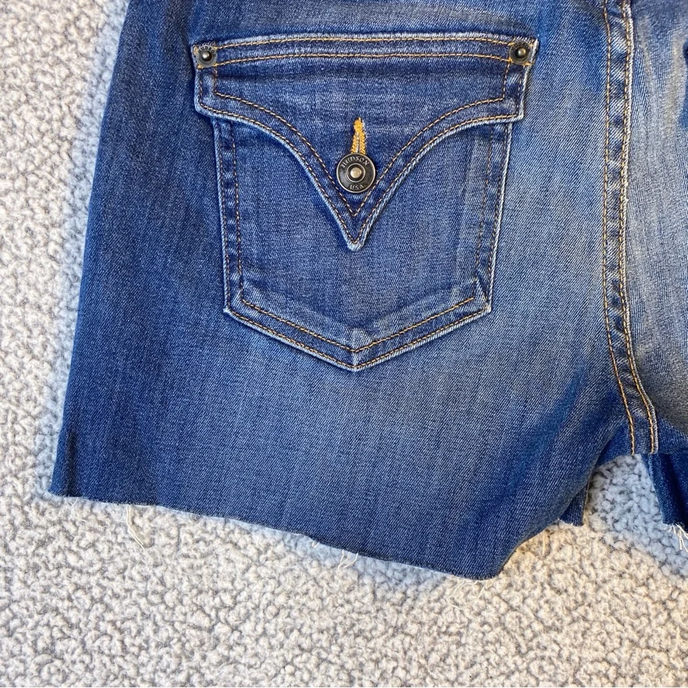 Hudson Jeans Cut Off Shorts 28 Flap Pockets‎ Denim